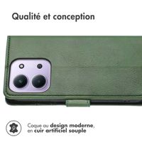 imoshion Étui de télephone portefeuille de luxe Xiaomi Redmi 15C (5G) - Vert