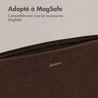 Selencia Housse laptop teddy 13-14 pouces - Choco Brown