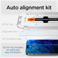 Spigen Protection d'écran en verre trempé GLAStR Fit 2 Paquets + Applicator Apple iPhone 14 Pro Max