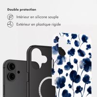 Selencia Coque arrière Vivid avec MagSafe Apple iPhone 16 - Midnight Blossom