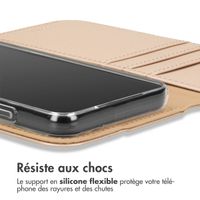 Accezz Étui de télephone Wallet Samsung Galaxy S21 Plus - Doré