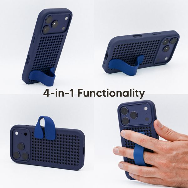 Callbuddy Coque avec strap Apple iPhone 17 Pro - Deep Marine