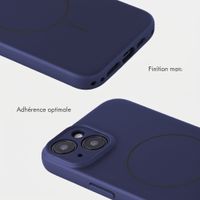 Accezz Coque Grip avec MagSafe Apple iPhone 14 - Bleu foncé