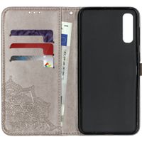 Etui de télephone portefeuille Mandala Samsung Galaxy A50 / A30s - Gris