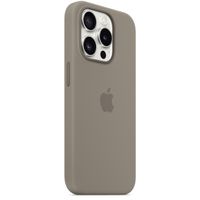 Apple Coque en silicone MagSafe Apple iPhone 15 Pro - Clay