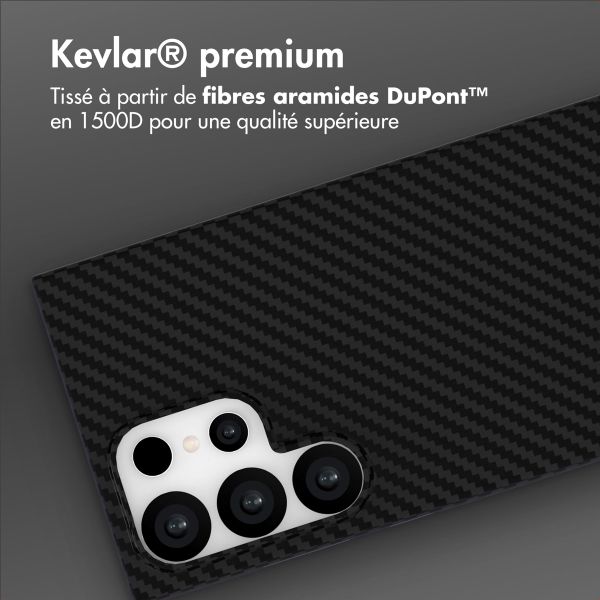 Accezz Coque Kevlar® MagSafe Samsung Galaxy S24 Ultra - Noir