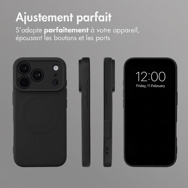 imoshion Coque Couleur avec MagSafe Apple iPhone 18 Pro Max / 17 Pro Max - Noir