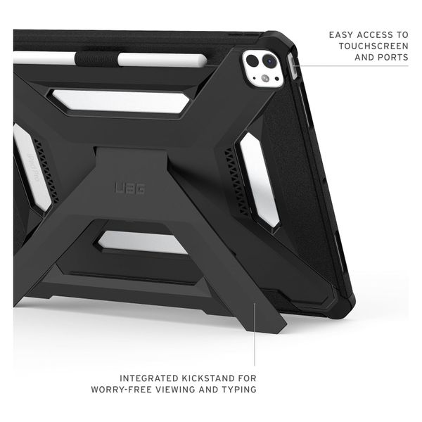 UAG Coque arrière Scout Plus avec support Scout Apple iPad Pro 13 (2025) M5 / (2024) M4 - Black