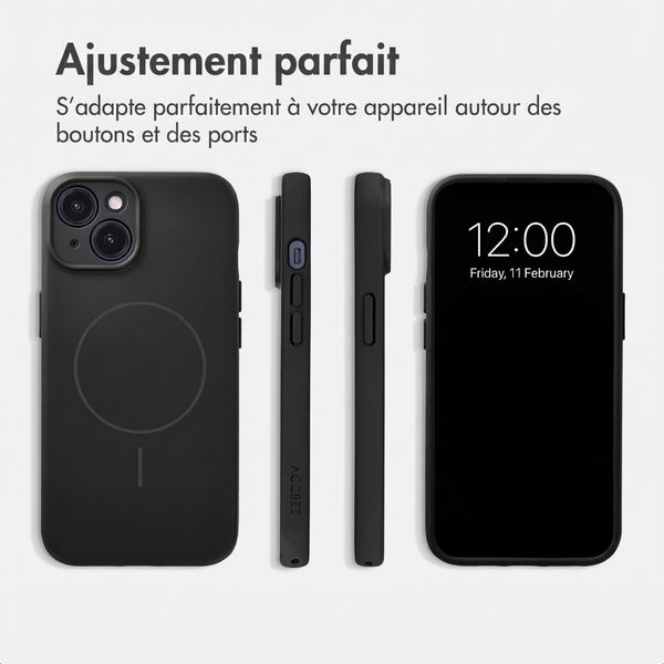 Accezz Coque Grip avec MagSafe Apple iPhone 14 - Noir