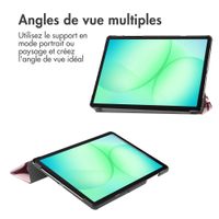 imoshion Coque tablette Design Trifold Samsung Galaxy Tab A11 Plus / A9 Plus - Bloom Love Blush