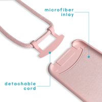 imoshion Coque de couleur avec cordon amovible Apple iPhone SE (2022 / 2020) / 8 / 7 - Rose