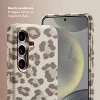 Selencia Coque Sabi imprimé panthère avec MagSafe Samsung Galaxy S24 - Soft Ivory