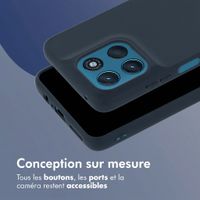imoshion Coque Couleur Motorola Moto G57 Power - Bleu foncé