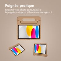 imoshion Coque kidsproof avec poignée Apple iPad 11 (2025) 11 pouces A16 / iPad 10 (2022) 10.9 pouces - Beige