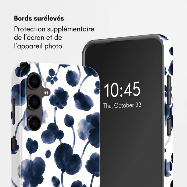 Selencia Coque arrière Vivid Samsung Galaxy S24 FE - Midnight Blossom