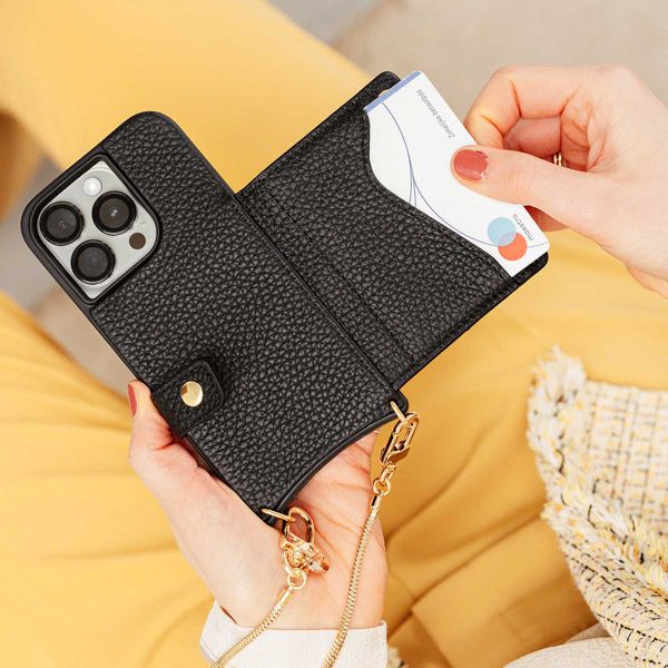 Dutchies Coque MagSafe avec porte-cartes Apple iPhone 15 Pro Max - Noir