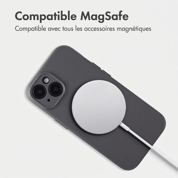 Accezz Coque Grip avec MagSafe Apple iPhone 13 - Gris