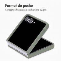 Accezz Coque Liquid Silicone Samsung Galaxy Z Flip 8 - Cooper Green