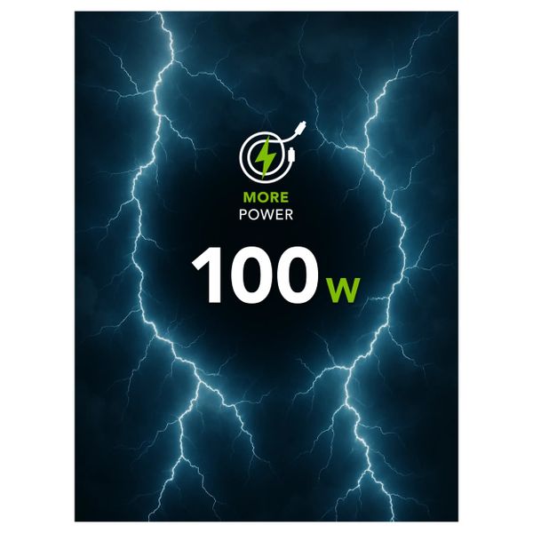 dbramante1928 Câble de recharge Re-charge USB-C vers USB-C 100 W - 3 mètres - Blanc