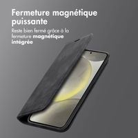 imoshion Étui de téléphone portefeuille Slim Samsung Galaxy S25 / S24 - Noir