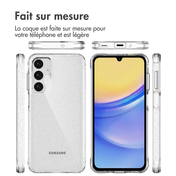 imoshion Coque arrière transparente Pailletée Samsung Galaxy A26 / A16 - Argent