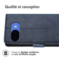 imoshion Étui de télephone portefeuille de luxe Google Pixel 10a - Bleu foncé