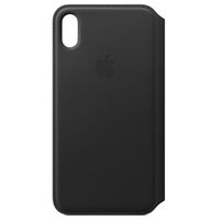 Apple Étui de télephone portefeuille Leather Folio Apple iPhone Xs Max - Noir