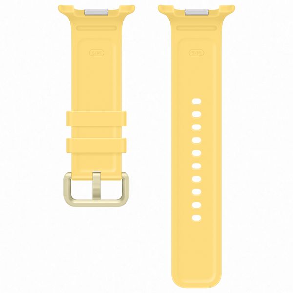 Samsung Bracelet Sport original Samsung Galaxy Watch 9 (40/44mm) / Watch 8 (40/44mm) / Classic (46mm) - Taille S/M - Jaune