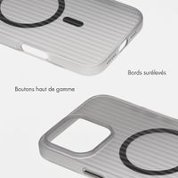 Accezz Coque arrière Lite avec MagSafe | Fluted | Apple iPhone 16 Pro Max - Gris