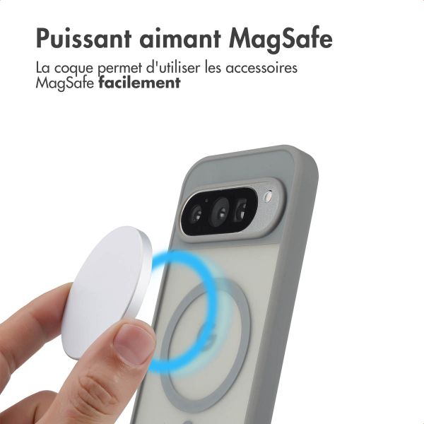 imoshion Coque Color Guard avec MagSafe Google Pixel 9 / 9 Pro / 10 / 10 Pro - Gris