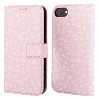 imoshion Étui de télephone portefeuille Design Apple iPhone SE (2022 / 2020) / 8 / 7 / 6(s) - Pink Bazaar Flowers