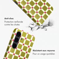 Selencia Coque arrière Vivid avec MagSafe Samsung Galaxy S24 - Check This Olive