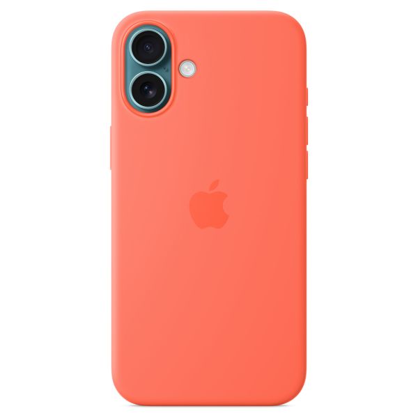 Apple Coque en silicone MagSafe Apple iPhone 16 Plus - Tangerine Orange