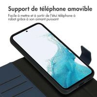 Accezz Premium Leather 2 in 1 Wallet Bookcase Samsung Galaxy A54 (5G) - Bleu foncé