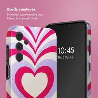 Selencia Coque arrière Vivid Samsung Galaxy A15 (5G/4G) - Double Hearts Rubine Red Lilac