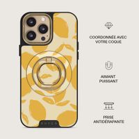 Burga Anneau de téléphone Magnetic Ringholder Gold - Compatible avec MagSafe - Lemon Tart