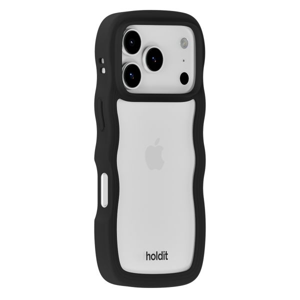 Holdit Coque Wavy Apple iPhone 17 Pro - Black / Transparent