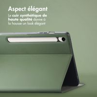 Accezz Coque tablette Classic Samsung Galaxy Tab S10 Ultra / Tab S9 Ultra - Vert