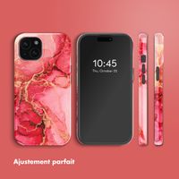 Selencia Coque arrière Vivid avec MagSafe Apple iPhone 15 - Rosy Marble