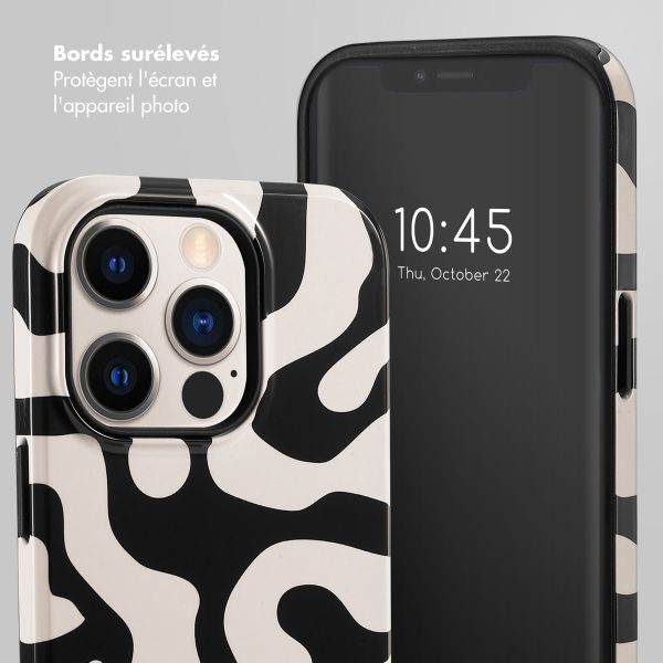 Selencia Coque arrière Vivid Apple iPhone 14 Pro - Art Wave Black