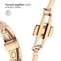 Selencia Bracelet dragon en acier Apple Watch | 38/40/41/42 mm - Rose Doré