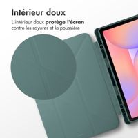 imoshion Coque tablette Origami Samsung Galaxy Tab S9 11.0 pouces / S10 Lite / S10 FE / S9 FE 10.9 pouces - Vert foncé