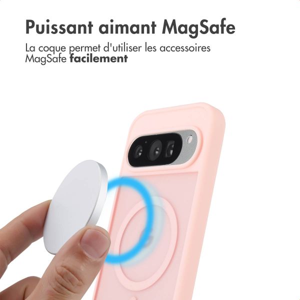 imoshion Coque Color Guard avec MagSafe Google Pixel 9 / 9 Pro / 10 / 10 Pro - Rose clair