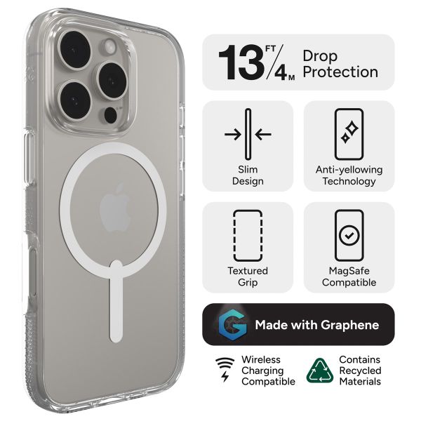 ZAGG Coque Crystal Palace Snap MagSafe Apple iPhone 16 Pro - Clear