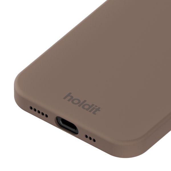 Holdit Coque Silicone Apple iPhone 17e / 16e - Mocha Brown