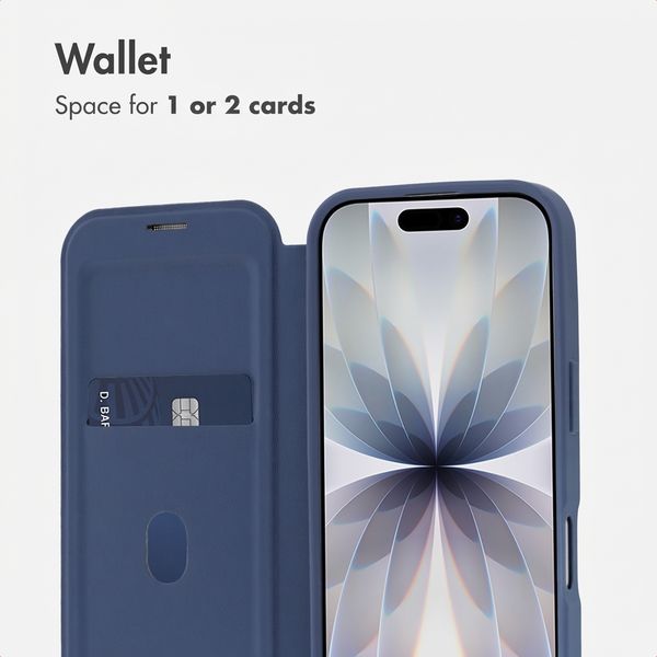 imoshion Bookcase transparente avec MagSafe Apple iPhone 17 - Bleu