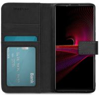 imoshion Étui de télephone portefeuille de luxe Sony Xperia 1 III - Noir