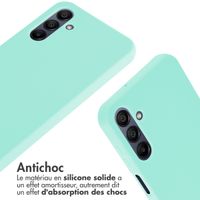 imoshion Coque en silicone avec cordon Samsung Galaxy A15 (5G/4G) - Vert menthe