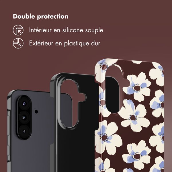 Selencia Coque arrière Vivid Samsung Galaxy A57 (5G) - Choco Flower Pop