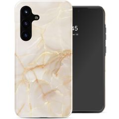 Selencia Coque arrière Vivid Samsung Galaxy S25 FE - Golden Beige Marble